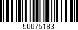 Código de barras (EAN, GTIN, SKU, ISBN): '50075183'