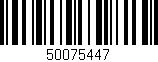 Código de barras (EAN, GTIN, SKU, ISBN): '50075447'