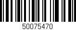 Código de barras (EAN, GTIN, SKU, ISBN): '50075470'