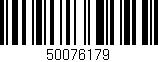 Código de barras (EAN, GTIN, SKU, ISBN): '50076179'