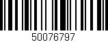 Código de barras (EAN, GTIN, SKU, ISBN): '50076797'