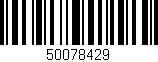 Código de barras (EAN, GTIN, SKU, ISBN): '50078429'