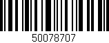 Código de barras (EAN, GTIN, SKU, ISBN): '50078707'