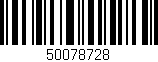 Código de barras (EAN, GTIN, SKU, ISBN): '50078728'