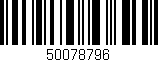 Código de barras (EAN, GTIN, SKU, ISBN): '50078796'