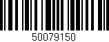 Código de barras (EAN, GTIN, SKU, ISBN): '50079150'