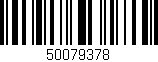 Código de barras (EAN, GTIN, SKU, ISBN): '50079378'