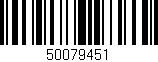 Código de barras (EAN, GTIN, SKU, ISBN): '50079451'