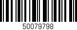 Código de barras (EAN, GTIN, SKU, ISBN): '50079798'