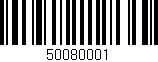 Código de barras (EAN, GTIN, SKU, ISBN): '50080001'