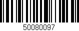 Código de barras (EAN, GTIN, SKU, ISBN): '50080097'