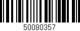 Código de barras (EAN, GTIN, SKU, ISBN): '50080357'