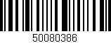 Código de barras (EAN, GTIN, SKU, ISBN): '50080386'