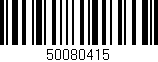 Código de barras (EAN, GTIN, SKU, ISBN): '50080415'