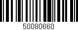 Código de barras (EAN, GTIN, SKU, ISBN): '50080660'