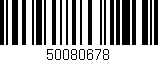 Código de barras (EAN, GTIN, SKU, ISBN): '50080678'