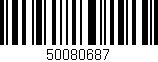 Código de barras (EAN, GTIN, SKU, ISBN): '50080687'