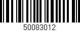 Código de barras (EAN, GTIN, SKU, ISBN): '50083012'