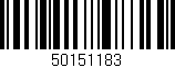 Código de barras (EAN, GTIN, SKU, ISBN): '50151183'