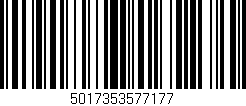 Código de barras (EAN, GTIN, SKU, ISBN): '5017353577177'