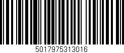 Código de barras (EAN, GTIN, SKU, ISBN): '5017975313016'
