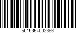 Código de barras (EAN, GTIN, SKU, ISBN): '5019354093366'