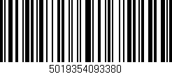 Código de barras (EAN, GTIN, SKU, ISBN): '5019354093380'