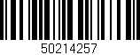 Código de barras (EAN, GTIN, SKU, ISBN): '50214257'