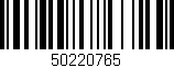 Código de barras (EAN, GTIN, SKU, ISBN): '50220765'