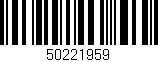 Código de barras (EAN, GTIN, SKU, ISBN): '50221959'
