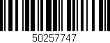 Código de barras (EAN, GTIN, SKU, ISBN): '50257747'