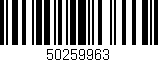 Código de barras (EAN, GTIN, SKU, ISBN): '50259963'