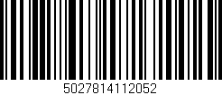 Código de barras (EAN, GTIN, SKU, ISBN): '5027814112052'