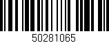 Código de barras (EAN, GTIN, SKU, ISBN): '50281065'