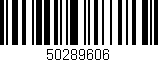 Código de barras (EAN, GTIN, SKU, ISBN): '50289606'