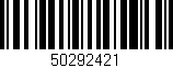Código de barras (EAN, GTIN, SKU, ISBN): '50292421'