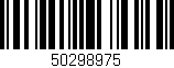 Código de barras (EAN, GTIN, SKU, ISBN): '50298975'