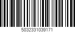 Código de barras (EAN, GTIN, SKU, ISBN): '5032331039171'