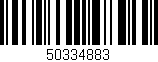 Código de barras (EAN, GTIN, SKU, ISBN): '50334883'