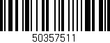Código de barras (EAN, GTIN, SKU, ISBN): '50357511'