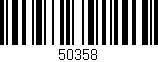 Código de barras (EAN, GTIN, SKU, ISBN): '50358'