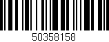 Código de barras (EAN, GTIN, SKU, ISBN): '50358158'