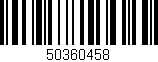 Código de barras (EAN, GTIN, SKU, ISBN): '50360458'