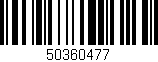 Código de barras (EAN, GTIN, SKU, ISBN): '50360477'