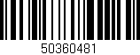Código de barras (EAN, GTIN, SKU, ISBN): '50360481'