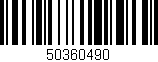 Código de barras (EAN, GTIN, SKU, ISBN): '50360490'