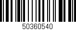 Código de barras (EAN, GTIN, SKU, ISBN): '50360540'