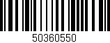 Código de barras (EAN, GTIN, SKU, ISBN): '50360550'