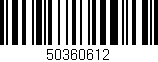 Código de barras (EAN, GTIN, SKU, ISBN): '50360612'