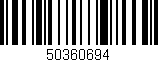 Código de barras (EAN, GTIN, SKU, ISBN): '50360694'